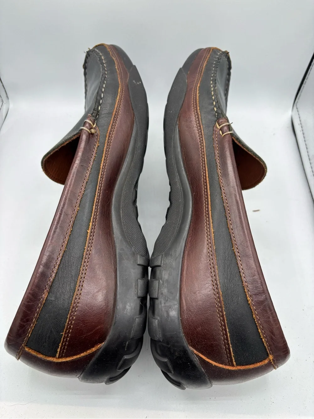 Allen Edmonds Boulder Venetian Driving Moccasins Leather Slip Ons Loafers